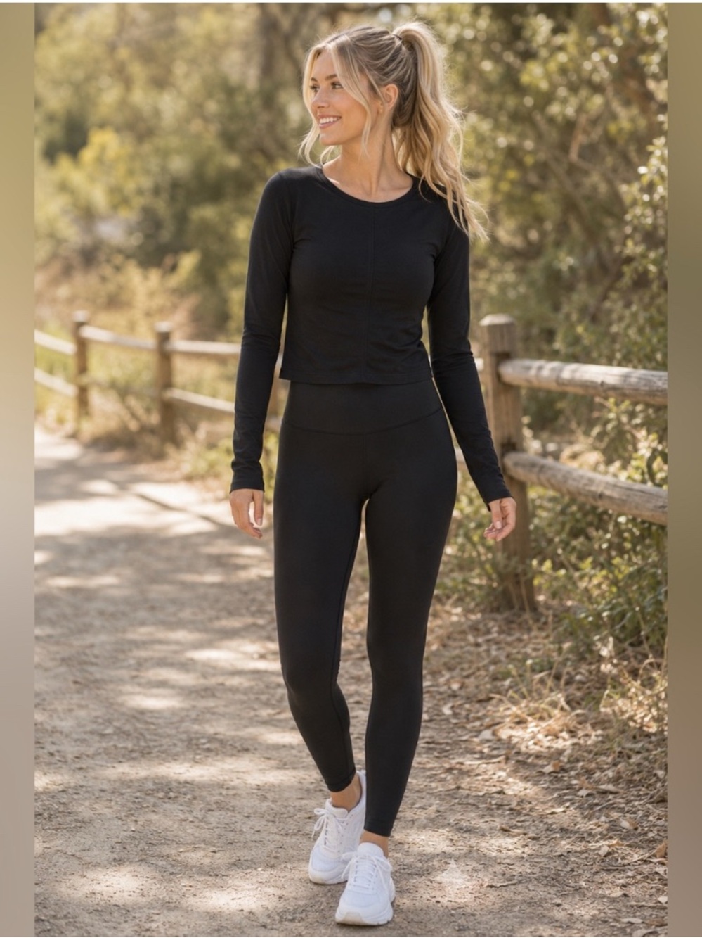 Yogalicious Seamless Bridgett long sleeve top, size large